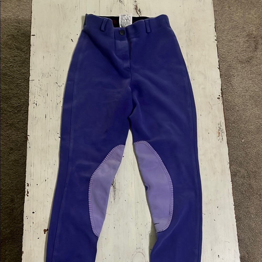 Womens Purple Riding Pants